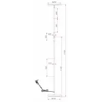 Торшер Arte Lamp Sceptrum A1822PN-1BK Цвет плафонов черно-белый Цвет арматуры черный от ImperiumLoft