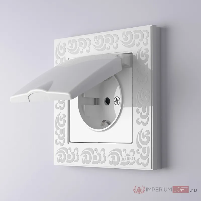 Рамка на 1 пост Werkel Flock белый W0012301 от ImperiumLoft