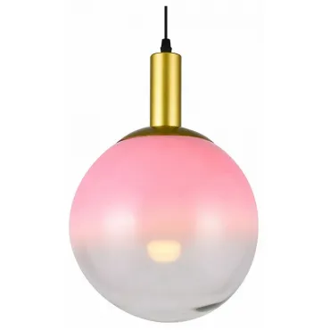 Подвесной светильник TopLight Gwendolyn TL1217H-01RS Цвет арматуры золото Цвет плафонов розовый
