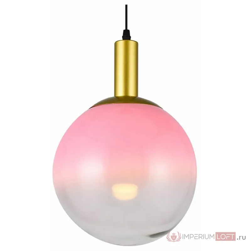Подвесной светильник TopLight Gwendolyn TL1217H-01RS Цвет арматуры золото Цвет плафонов розовый от ImperiumLoft