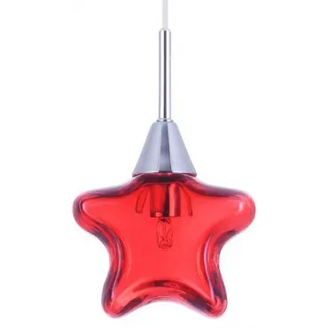 Подвесной светильник Maytoni Star MOD246-PL-01-R Цвет арматуры хром Цвет плафонов красный
