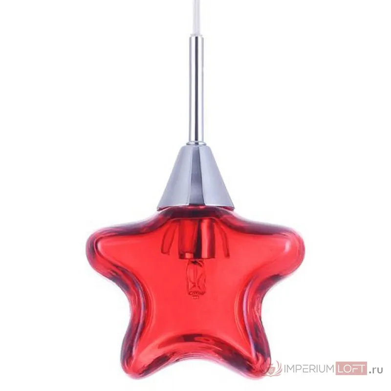 Подвесной светильник Maytoni Star MOD246-PL-01-R Цвет арматуры хром Цвет плафонов красный от ImperiumLoft
