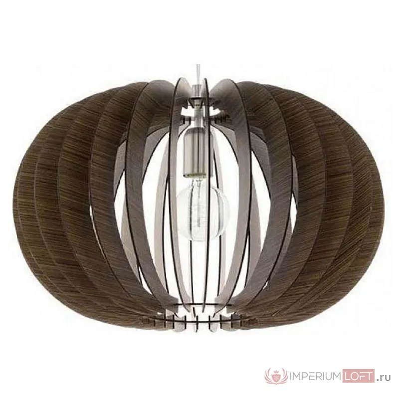 Подвесной светильник Eglo 95025 цвет арматуры хром цвет плафонов коричневый от ImperiumLoft