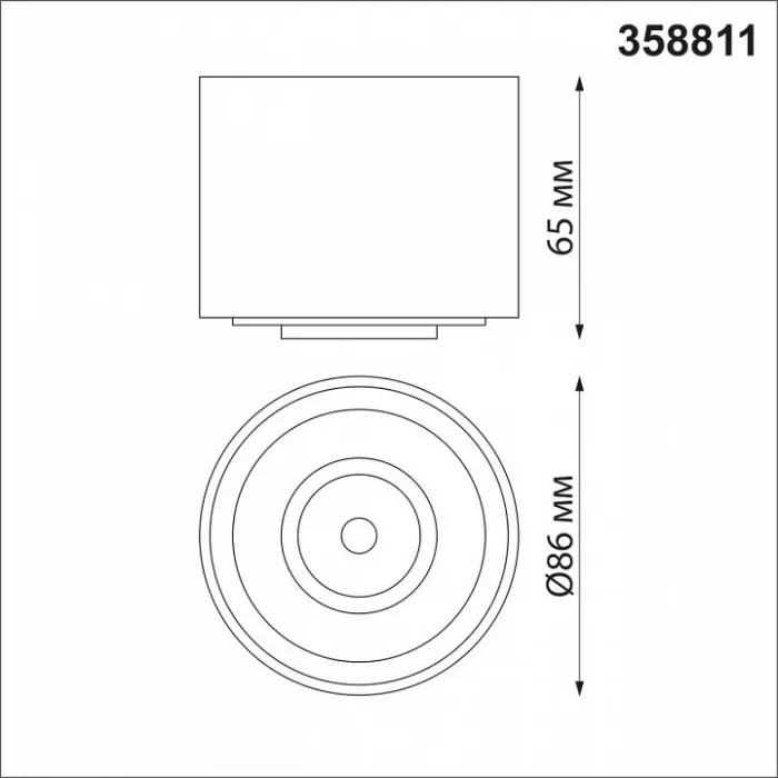 Накладной светильник Novotech Gesso 358811 Цвет арматуры белый от ImperiumLoft