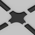 Соединитель X-образный для треков накладных Maytoni Accessories for tracks Radity TRA084CX-11B