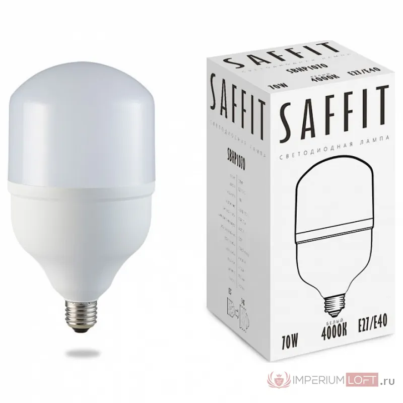 Лампа светодиодная Feron Saffit SBHP1070 E27-E40 70Вт 4000K 55098 Цвет арматуры белый Цвет плафонов белый от ImperiumLoft