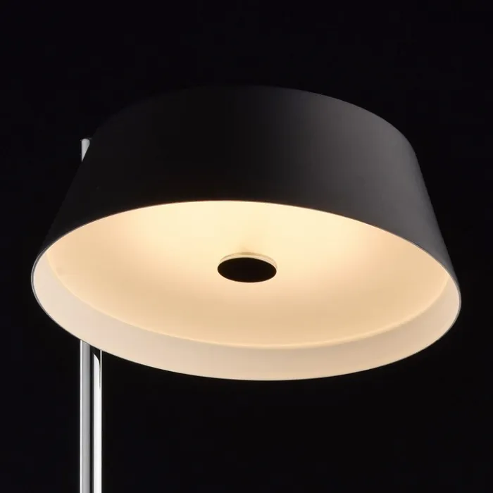 Настольная лампа офисная MW-Light Ривз 3 674030701 Цвет арматуры хром Цвет плафонов черный от ImperiumLoft