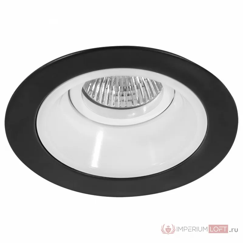 Встраиваемый светильник Lightstar Domino D61706 цвет арматуры черно-белый от ImperiumLoft