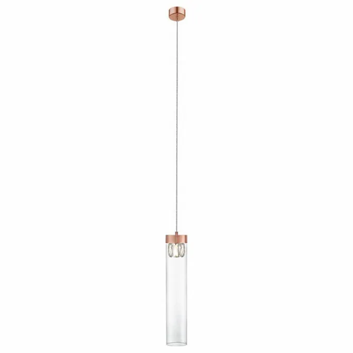 Подвесной светильник Zumaline Gem P0389-01D-L7AC Цвет арматуры медь Цвет плафонов прозрачный от ImperiumLoft