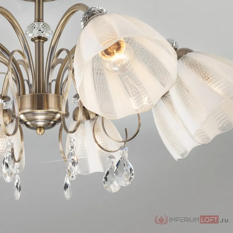 Люстра на штанге Eurosvet Floranse 30155/8 античная бронза от ImperiumLoft