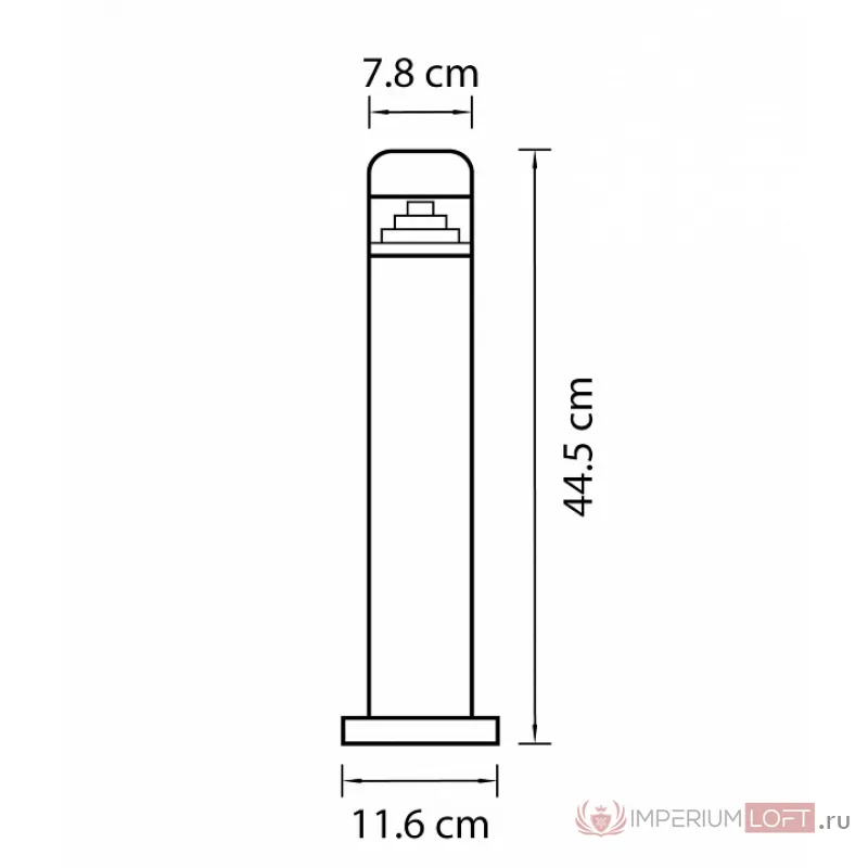 Наземный низкий светильник Lightstar Raggio 376905 Цвет плафонов прозрачный Цвет арматуры хром от ImperiumLoft