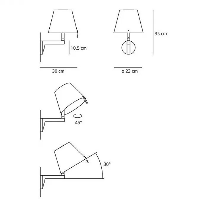 Бра Artemide 0721020A от ImperiumLoft