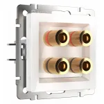 Розетка акустическая без рамки Werkel белый W1185001 от ImperiumLoft