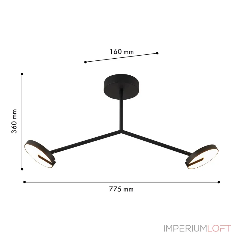 Люстра на штанге Favourite Paritet 4401-2C Люстра на штанге Favourite Paritet 4401-2C
