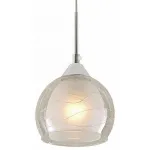 Подвесной светильник Citilux Буги CL157112 Цвет плафонов белый Цвет арматуры хром от ImperiumLoft