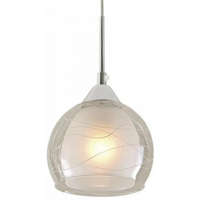 Подвесной светильник Citilux Буги CL157112 Цвет плафонов белый Цвет арматуры хром от ImperiumLoft