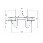 Встраиваемый светильник Donolux DL200 DL209G