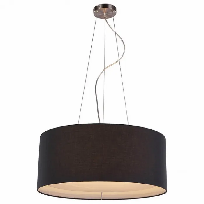 Подвесной светильник Zumaline Cafe RLD93139-4LB Цвет арматуры хром Цвет плафонов черный от ImperiumLoft
