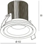 Встраиваемый светильник Donolux DL18616 DL18616/01WW-R White