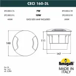 Встраиваемый в дорогу светильник Fumagalli Ceci 3F2.000.000.LYD1L