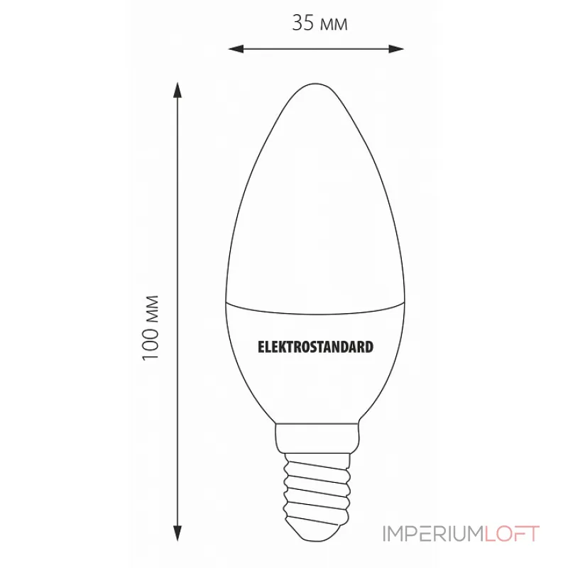 Лампа светодиодная Elektrostandard BLE1410 E14 7Вт 4200K a049063 Цвет арматуры белый Лампа светодиодная Elektrostandard BLE1410 E14 7Вт 4200K a049063 Цвет арматуры белый