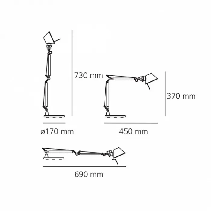 Настольная лампа офисная Artemide 0011860A от ImperiumLoft
