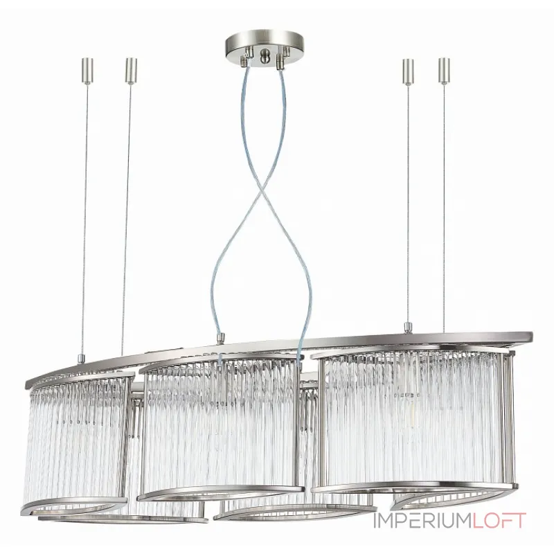 Подвесная люстра ST-Luce Velletri SL1627.103.06 Цвет арматуры серый Цвет плафонов неокрашенный Подвесная люстра ST-Luce Velletri SL1627.103.06 Цвет арматуры серый Цвет плафонов неокрашенный