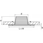 Встраиваемый светильник Lightstar Leddy 212183 Цвет арматуры бронза