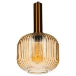 Подвесной светильник Loft it Iris 1 2071-B+BR Цвет арматуры медь Цвет плафонов янтарный от ImperiumLoft