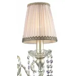 Бра Odeon Light Aurelia 3390/1W Цвет плафонов коричневый Цвет арматуры серебро от ImperiumLoft
