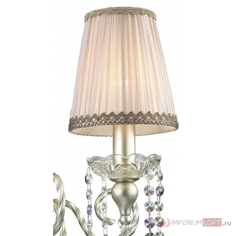 Бра Odeon Light Aurelia 3390/1W Цвет плафонов коричневый Цвет арматуры серебро от ImperiumLoft