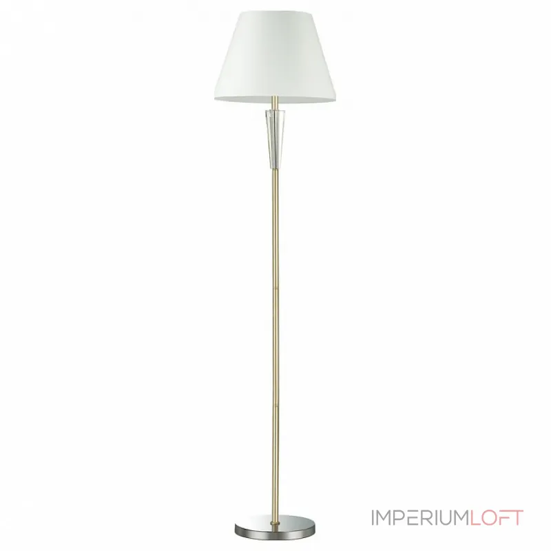 Торшер Lumion Loraine 3733/1F Цвет арматуры золото Цвет плафонов белый