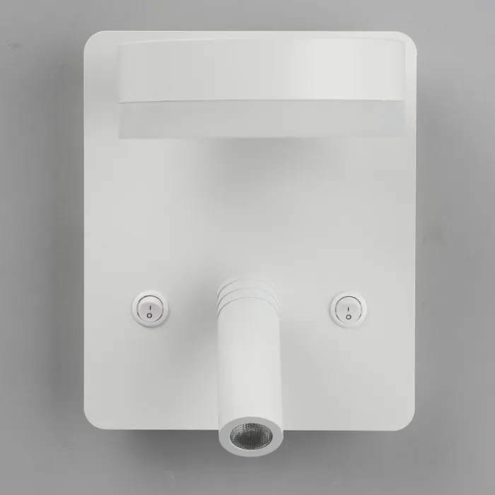Бра с подсветкой Omnilux Sorano OML-10901-02 Цвет арматуры белый Цвет плафонов белый от ImperiumLoft