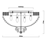 Потолочная люстра Rivoli Vittoria PL9 WG Б0037795 