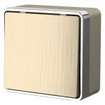 Выключатель одноклавишный Werkel Gallant (шампань рифленый) W5010010