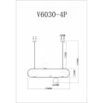 Подвесной светильник Moderli Miya V6030-4P от ImperiumLoft