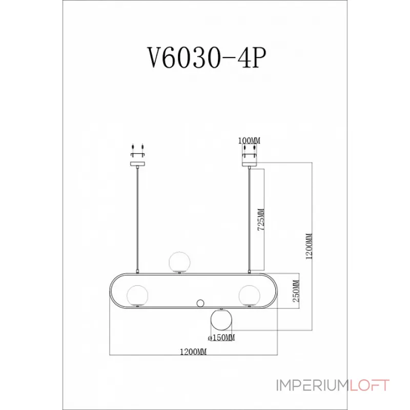 Подвесной светильник Moderli Miya V6030-4P