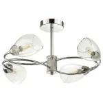 Люстра на штанге Lumion Romeo 4561/4C Цвет арматуры хром Цвет плафонов прозрачный от ImperiumLoft