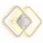 Накладной светильник Ambrella Ice 5 FA275 SWH белый песок LED 3000K+6400K 26W 340*200*70 Цвет арматуры белый Цвет плафонов прозрачный