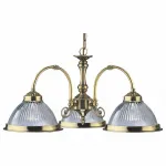 Подвесная люстра Arte Lamp American Diner A9366LM-3AB Цвет арматуры бронза Цвет плафонов прозрачный от ImperiumLoft