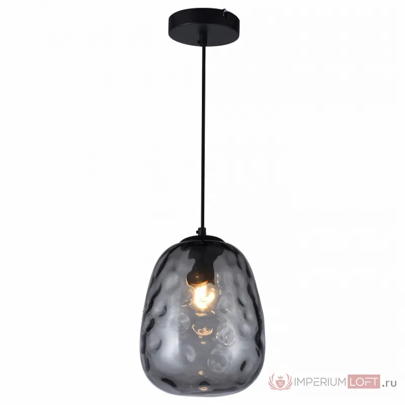 Подвесной светильник TopLight Lillian TL1218H-01BL Цвет арматуры черный Цвет плафонов серый от ImperiumLoft