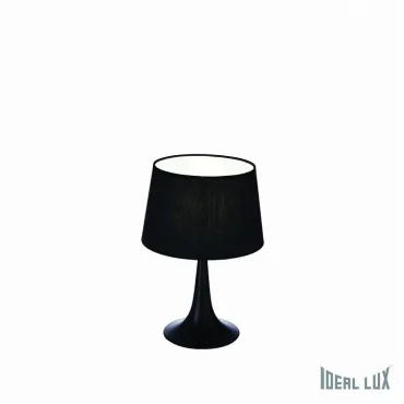 Настольная лампа декоративная Ideal Lux London LONDON TL1 SMALL NERO Цвет арматуры черный Цвет плафонов черный