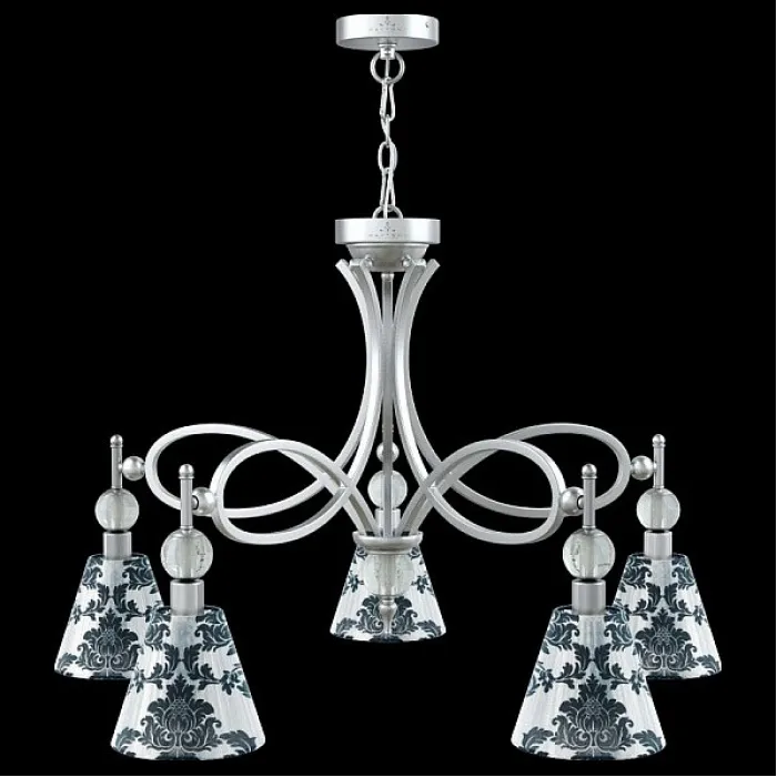 Подвесная люстра Lamp4You Eclectic 14 M2-05-CR-LMP-O-2 Цвет арматуры хром Цвет плафонов черно-белый от ImperiumLoft