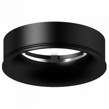 Рамка на 1 светильник Ambrella N711 N7011 PBK черный полированный D70*H20mm Out2mm MR16 Цвет арматуры черный