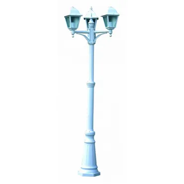 Фонарный столб Arte Lamp Bremen A1017PA-3WH Цвет арматуры белый Цвет плафонов прозрачный