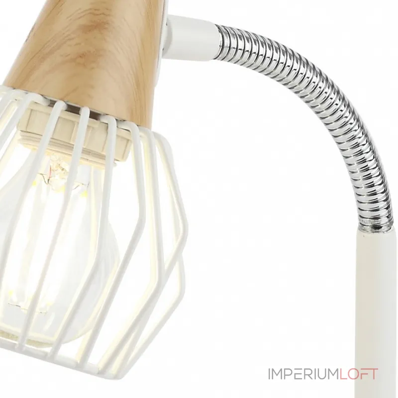 Настольная лампа офисная Rivoli Naturale T1 WT Б0038095 Цвет арматуры белый Цвет плафонов белый