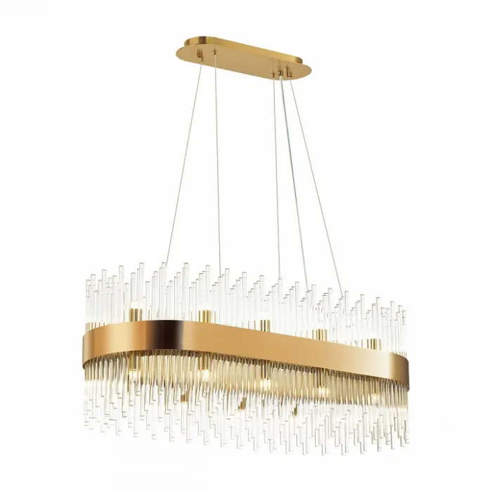 Подвесной светильник Odeon Light Focco 4722/24 Цвет арматуры золото Цвет плафонов прозрачный от ImperiumLoft