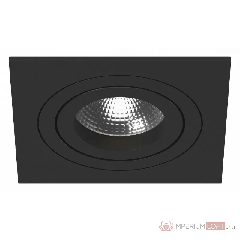 Встраиваемый светильник Lightstar Intero 16 quadro i51707 Цвет арматуры черный Цвет плафонов разноцветный от ImperiumLoft