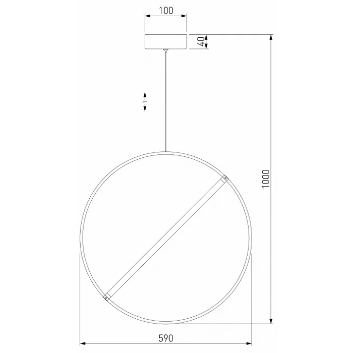 Подвесной светильник Eurosvet Element 90282/1 хром от ImperiumLoft