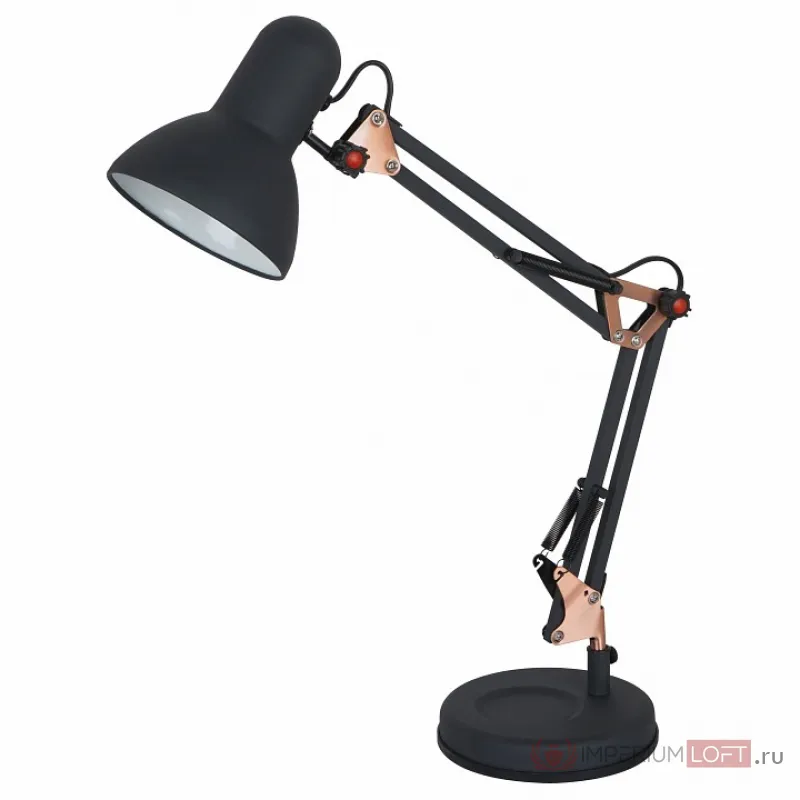 Настольная лампа офисная Arte Lamp Junior A1330LT-1BA Цвет арматуры черный Цвет плафонов черный от ImperiumLoft